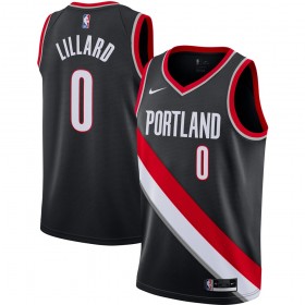 Portland Trail Blazers Damian Lillard 0 Nike 2020-2021 Icon Edition Miesten Pelipaidat Swingman